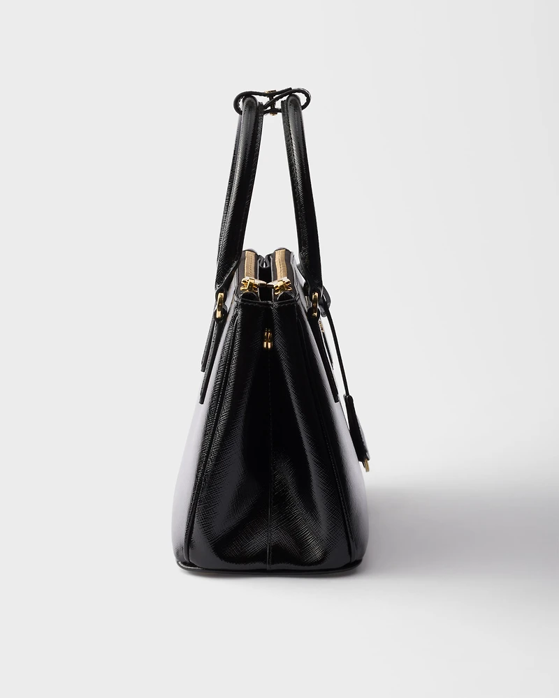 Prada Galleria small patent Saffiano leather bag