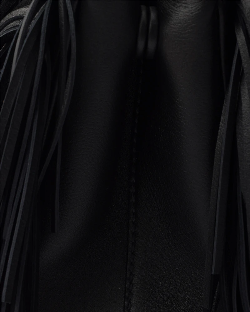 Prada Galleria small leather bag with fringe