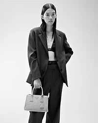 Prada Galleria small ostrich leather bag