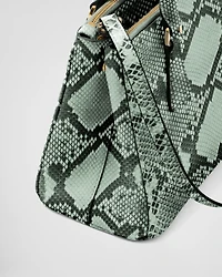Prada Galleria small python leather bag