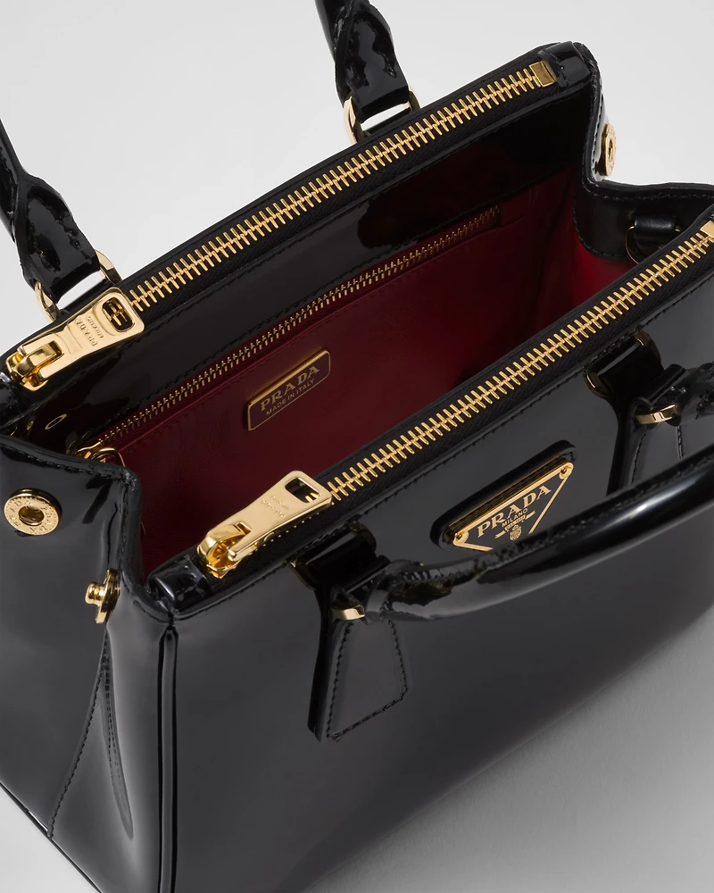 Prada Galleria mini patent leather bag
