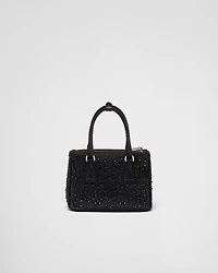 Prada Galleria mini satin bag with crystals