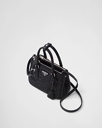 Prada Galleria mini satin bag with crystals