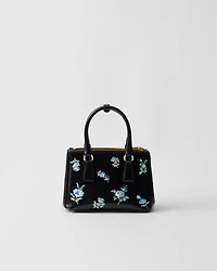 Prada Galleria mini printed brushed leather bag