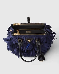 Prada Galleria mini satin and patent leather bag