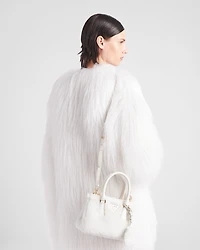 Prada Galleria mini shearling bag
