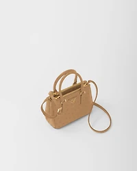 Prada Galleria mini ostrich leather bag