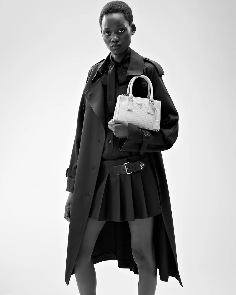Prada Galleria mini lizard skin bag