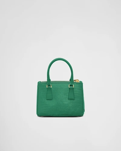 Prada Galleria mini lizard skin bag