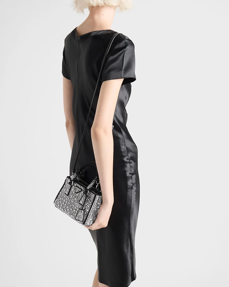Prada Galleria satin micro-bag with decorations