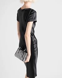 Prada Galleria satin micro-bag with decorations