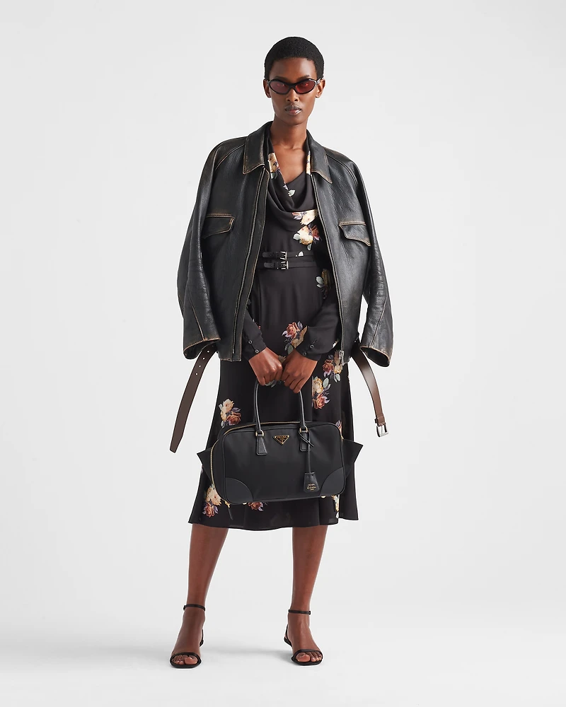 Prada Re-Edition 1978 large Re-Nylon and Saffiano leather two-handle bag