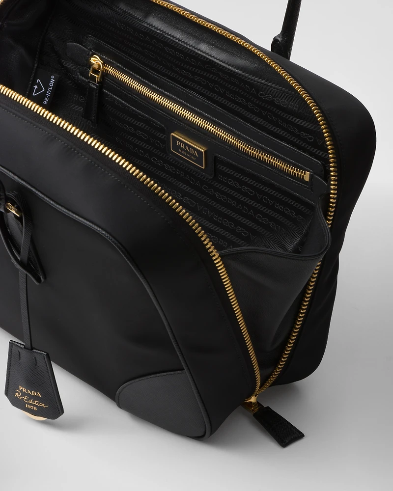 Prada Re-Edition 1978 large Re-Nylon and Saffiano leather two-handle bag
