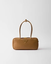 Medium leather top-handle bag