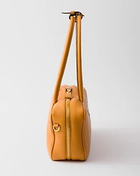 Medium leather top-handle bag