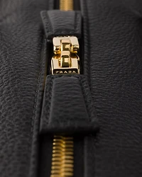 Large leather top-handle bag