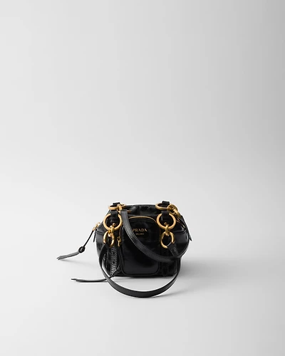 Prada Dangle mini leather top-handle bag