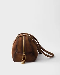 Prada Bowling medium suede bag