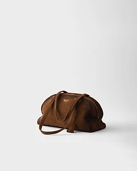 Prada Bowling medium suede bag