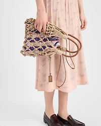 Prada Noué medium cotton macramé bag