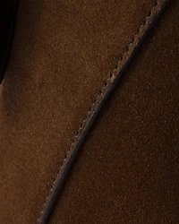 Medium suede shoulder bag