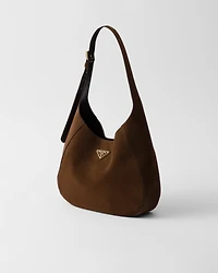 Medium suede shoulder bag
