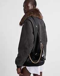 Prada Re-Edition mini naplak patent leather bag