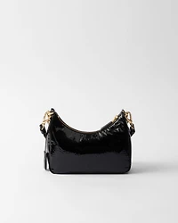 Prada Re-Edition mini naplak patent leather bag