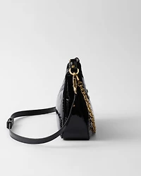 Prada Re-Edition mini naplak patent leather bag