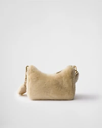 Prada Re-Edition mini shearling bag