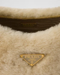 Prada Re-Edition mini shearling bag