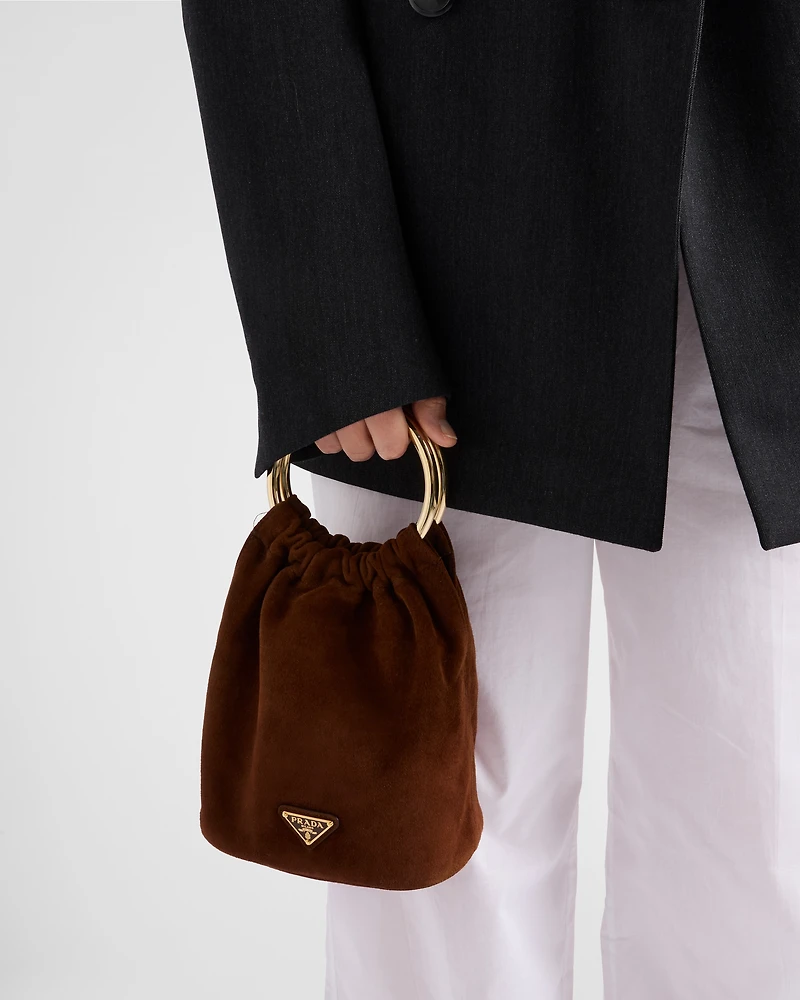 Mini suede bag