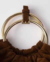 Mini suede bag