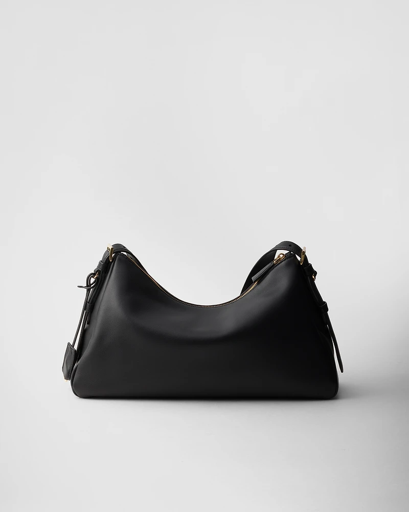 Prada Aimée large leather shoulder bag
