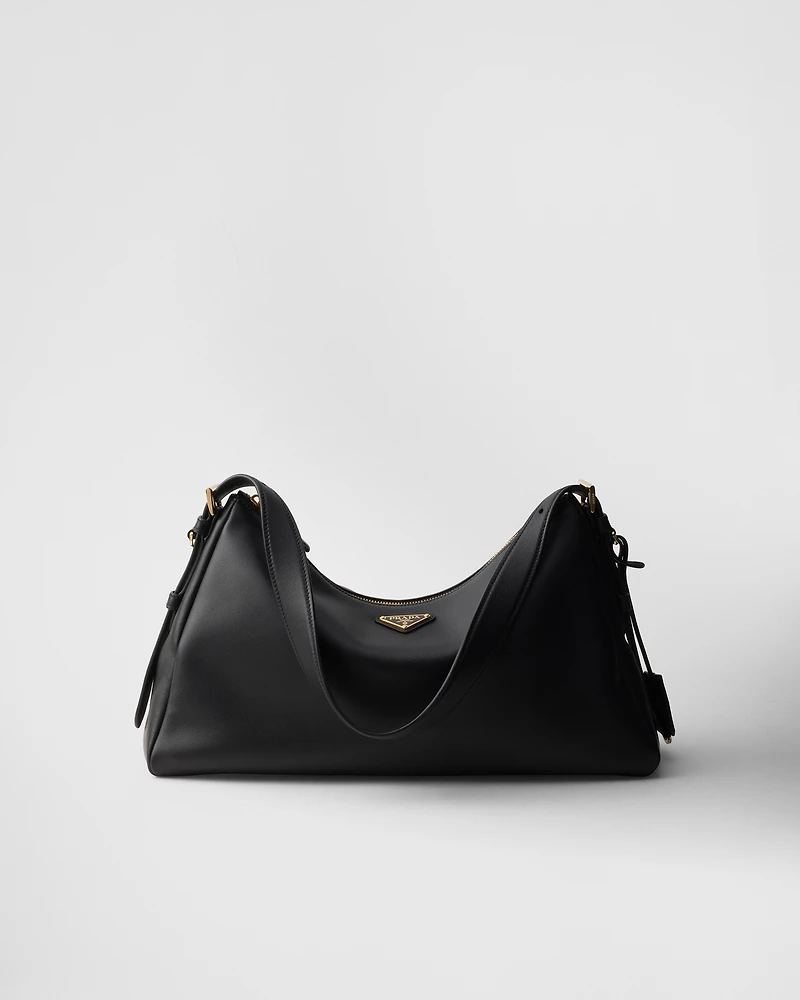 Prada Aimée large leather shoulder bag