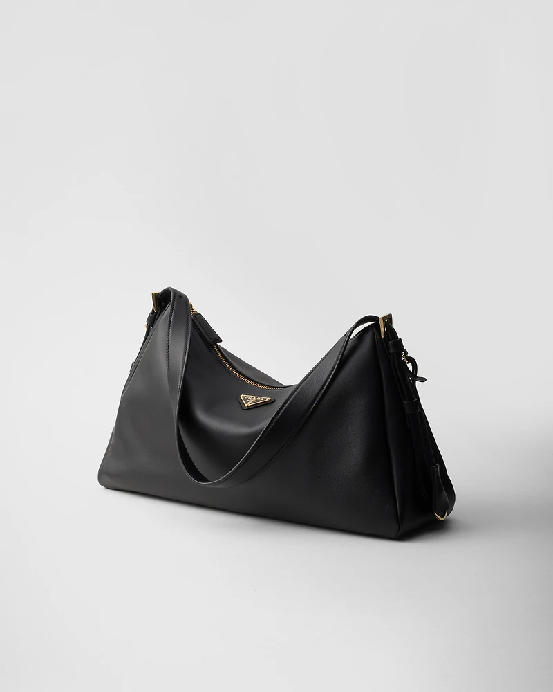 Prada Aimée large leather shoulder bag