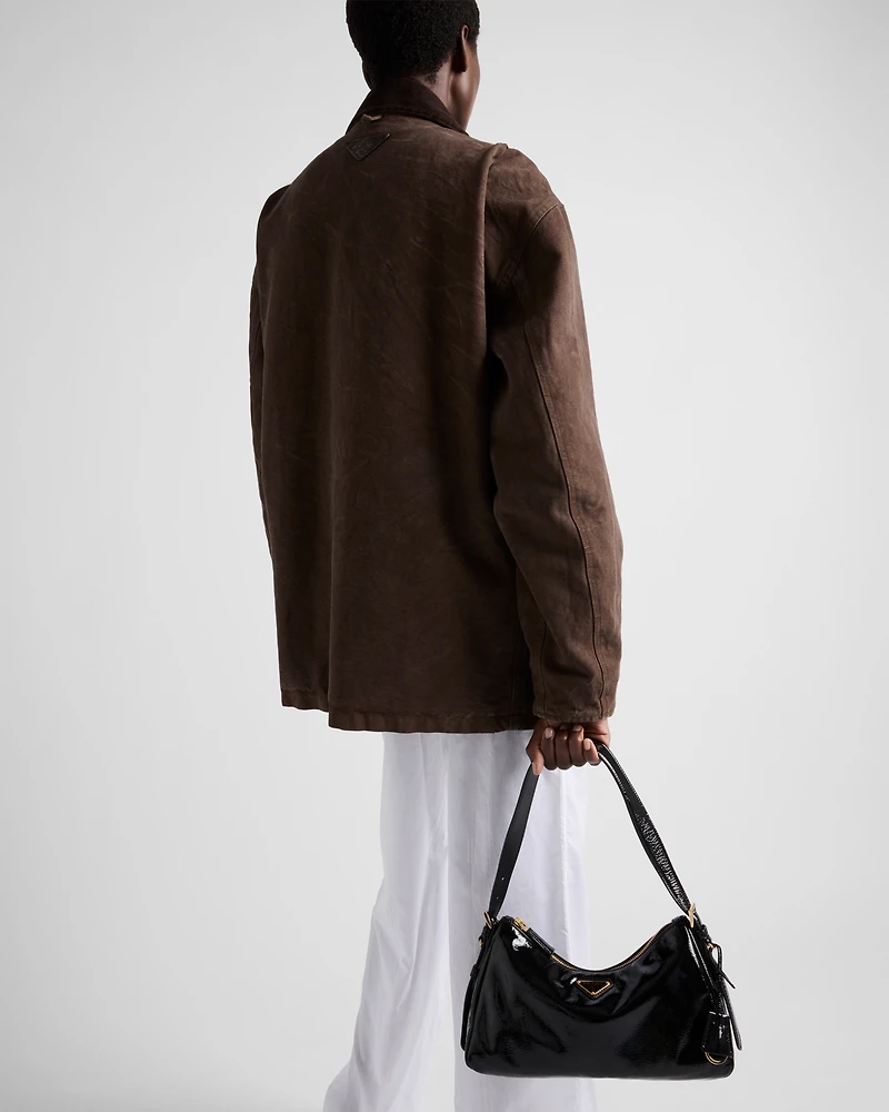 Prada Aimée medium naplak leather shoulder bag