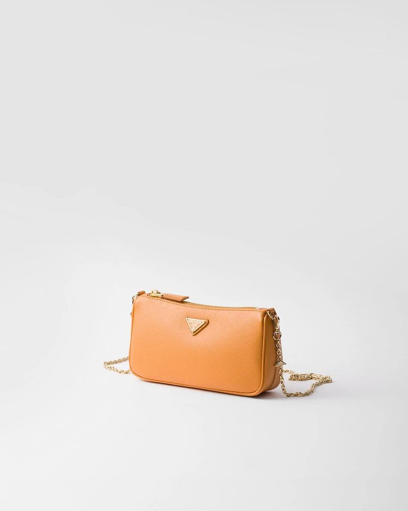 Mini Saffiano leather bag