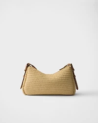 Prada Aimée large crochet and leather bag