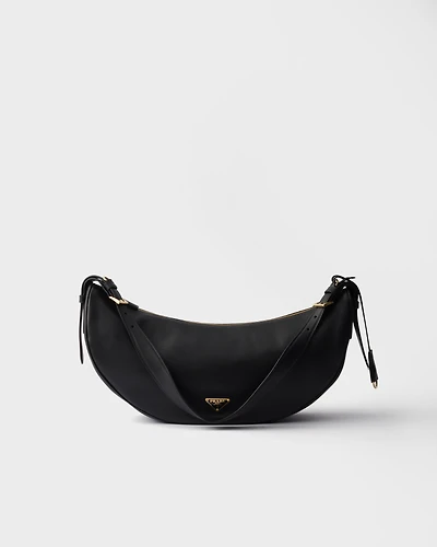 Prada Demi-lune large leather shoulder bag