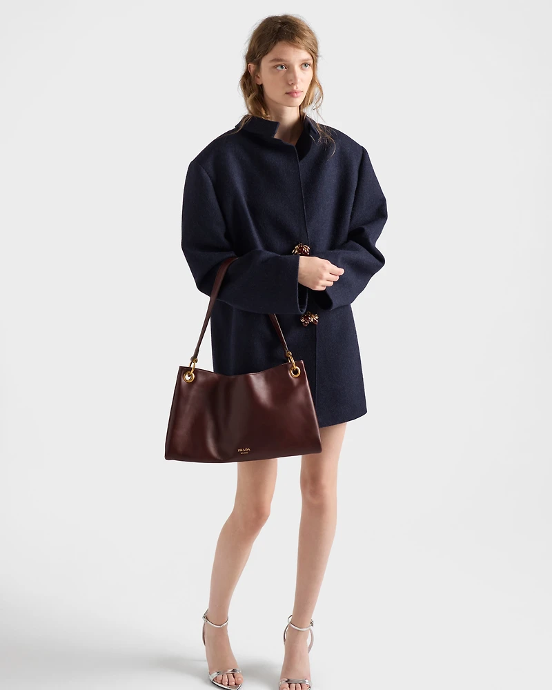 Prada Etude large leather shoulder bag