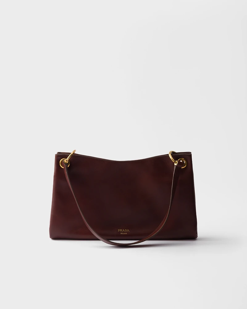 Prada Etude large leather shoulder bag