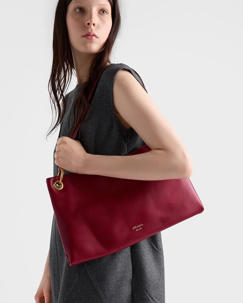 Prada Etude large leather shoulder bag