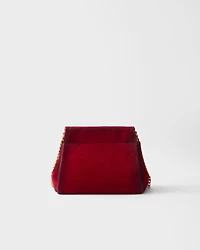 Prada Enchaîné mini suede bag