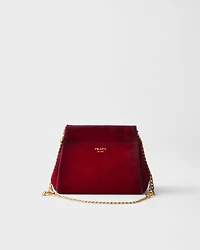 Prada Enchaîné mini suede bag