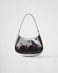 Prada Cleo printed brushed leather shoulder bag