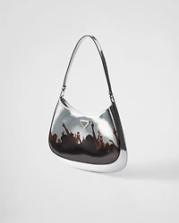 Prada Cleo printed brushed leather shoulder bag