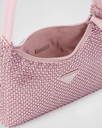 Prada Re-Edition mini satin bag with crystals