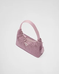 Prada Re-Edition mini satin bag with crystals