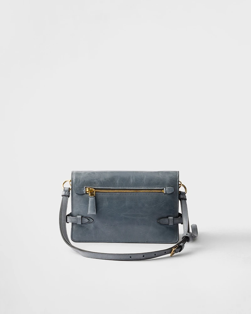 Leather shoulder bag